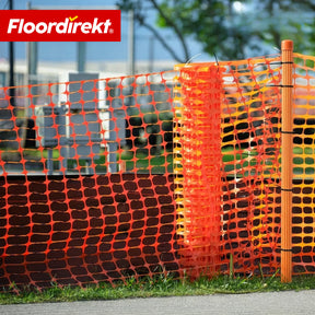 Chester Safety Fence Set with 20 Fence Posts & Cable Ties | Construction Fence Net 30 m / 50 m | Garden & Warning Fence