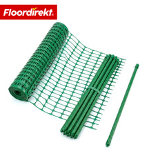 Chester Safety Fence Set with 20 Fence Posts & Cable Ties | Construction Fence Net 30 m / 50 m | Garden & Warning Fence