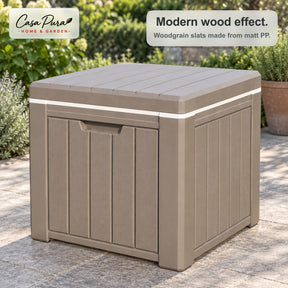 Drinks Cooler | Arctic | 37 L Ice Cooler with Side Table Function in Wood Effect | 2 Colours