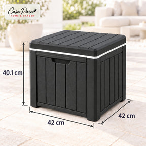 Drinks Cooler | Arctic | 37 L Ice Cooler with Side Table Function in Wood Effect | 2 Colours