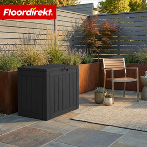 Garden Storage Box in Wood-Look | Weather-Resistant Cushion Box for Patio & Balcony | 118L / 270L / 300L