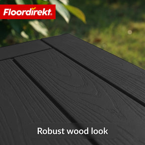 Garden Storage Box in Wood-Look | Weather-Resistant Cushion Box for Patio & Balcony | 118L / 270L / 300L