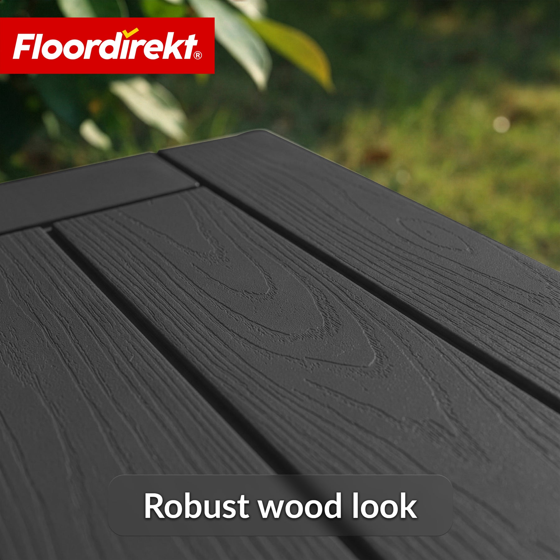 Garden Storage Box in Wood-Look | Weather-Resistant Cushion Box for Patio & Balcony | 118L / 270L / 300L