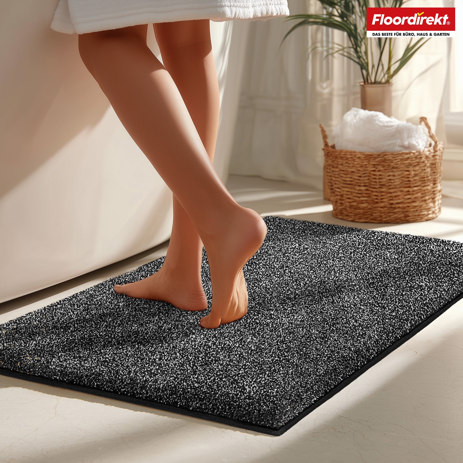 Bath mat | Nasa | Soft and durable bath mat, reinforced edges, water-a