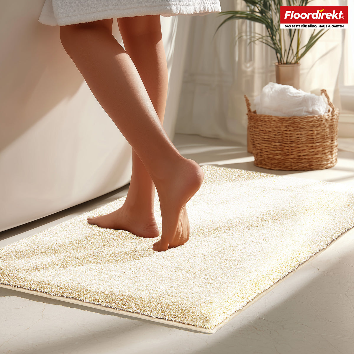 Bath mat | Nasa | Soft and durable bath mat, reinforced edges, water-absorbent and easy to clean | Available in various colours and sizes