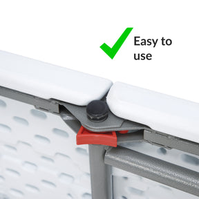 Garden Bench | Chiba | Foldable Bench 183 cm in White, Weatherproof & Up to 320 kg Load