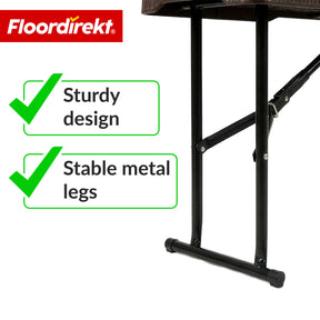 Garden bench | Kagawa | Folding, weather-resistant bench 183 cm in brown for garden, balcony & events