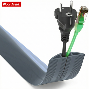 Floor Cable Cover “Cable Guard” | Non-Slip Cable Protector & Trip Hazard Prevention | Flexible, Cut-to-Length & Fits 2 Cables up to 8 mm
