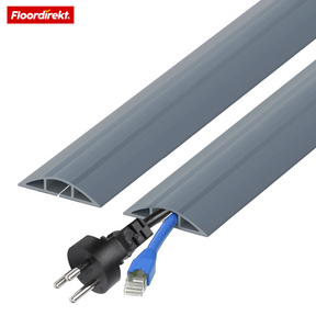 Floor Cable Cover “Cable Guard” | Non-Slip Cable Protector & Trip Hazard Prevention | Flexible, Cut-to-Length & Fits 2 Cables up to 8 mm