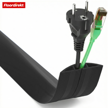 Floor Cable Cover “Cable Guard” | Non-Slip Cable Protector & Trip Hazard Prevention | Flexible, Cut-to-Length & Fits 2 Cables up to 8 mm