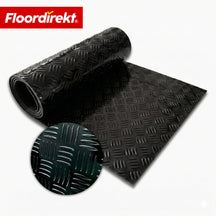PVC Flooring | Bullet | Diamond Plate Look | Non-Slip & Easy to Clean | By the Meter / Custom Cut to Size | 110 cm Width