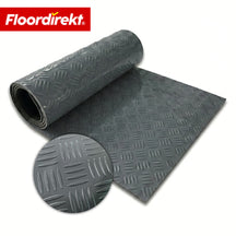 PVC Flooring | Bullet | Diamond Plate Look | Non-Slip & Easy to Clean | By the Meter / Custom Cut to Size | 110 cm Width