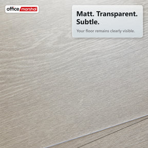 Floorfit Custom Floor Protection Mat | Transparent Matte | For Hardwood, Laminate & Vinyl Floors