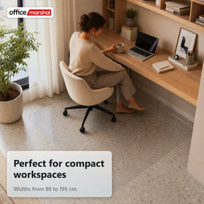 Floorfit Custom Floor Protection Mat | Transparent Matte | For Hardwood, Laminate & Vinyl Floors