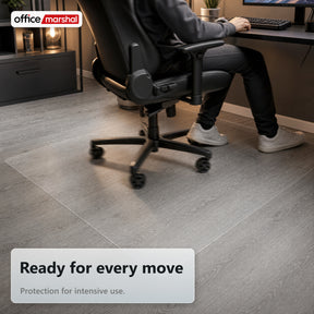 Floorfit Custom Floor Protection Mat | Transparent Matte | For Hardwood, Laminate & Vinyl Floors