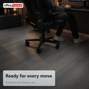 Floorfit Custom Floor Protection Mat | Transparent Matte | For Hardwood, Laminate & Vinyl Floors