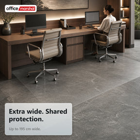 Floorfit Custom Floor Protection Mat | Transparent Matte | For Hardwood, Laminate & Vinyl Floors