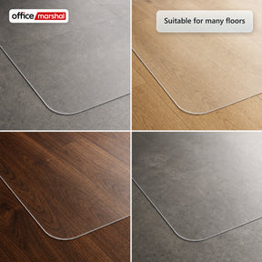 Floorfit Custom Floor Protection Mat | Transparent Matte | For Hardwood, Laminate & Vinyl Floors