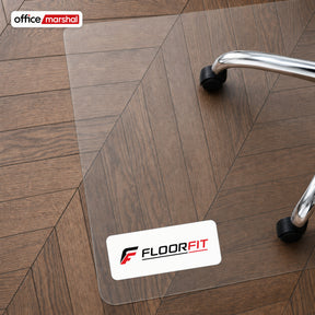 Floorfit Custom Floor Protection Mat | Transparent Matte | For Hardwood, Laminate & Vinyl Floors