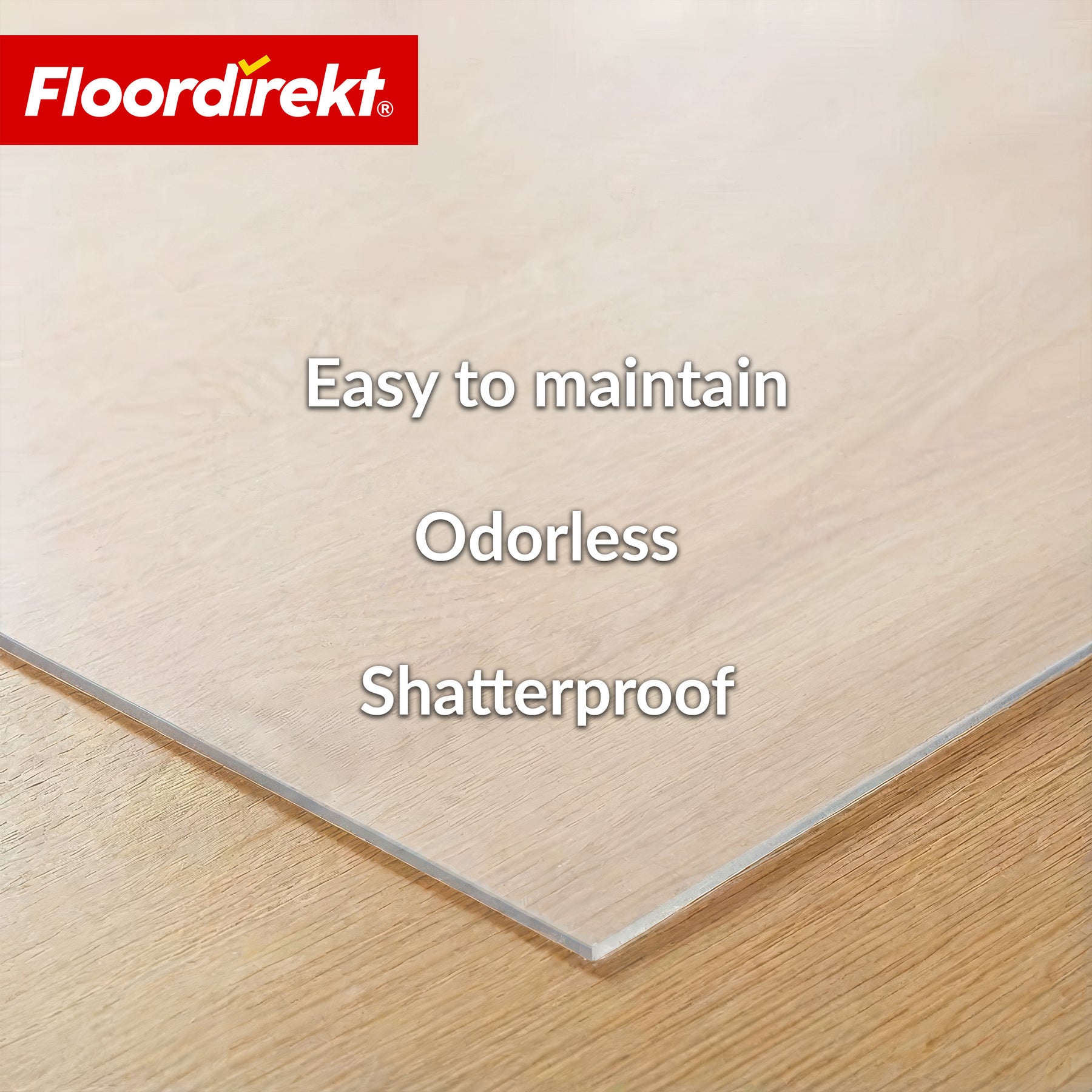Floor Protection Mat | Neo Milky | Semi-Transparent Chair Mat in Milky White Made to Measure for Hard Floors