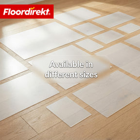 Floor Protection Mat | Neo Milky | Semi-Transparent Chair Mat in Milky White Made to Measure for Hard Floors