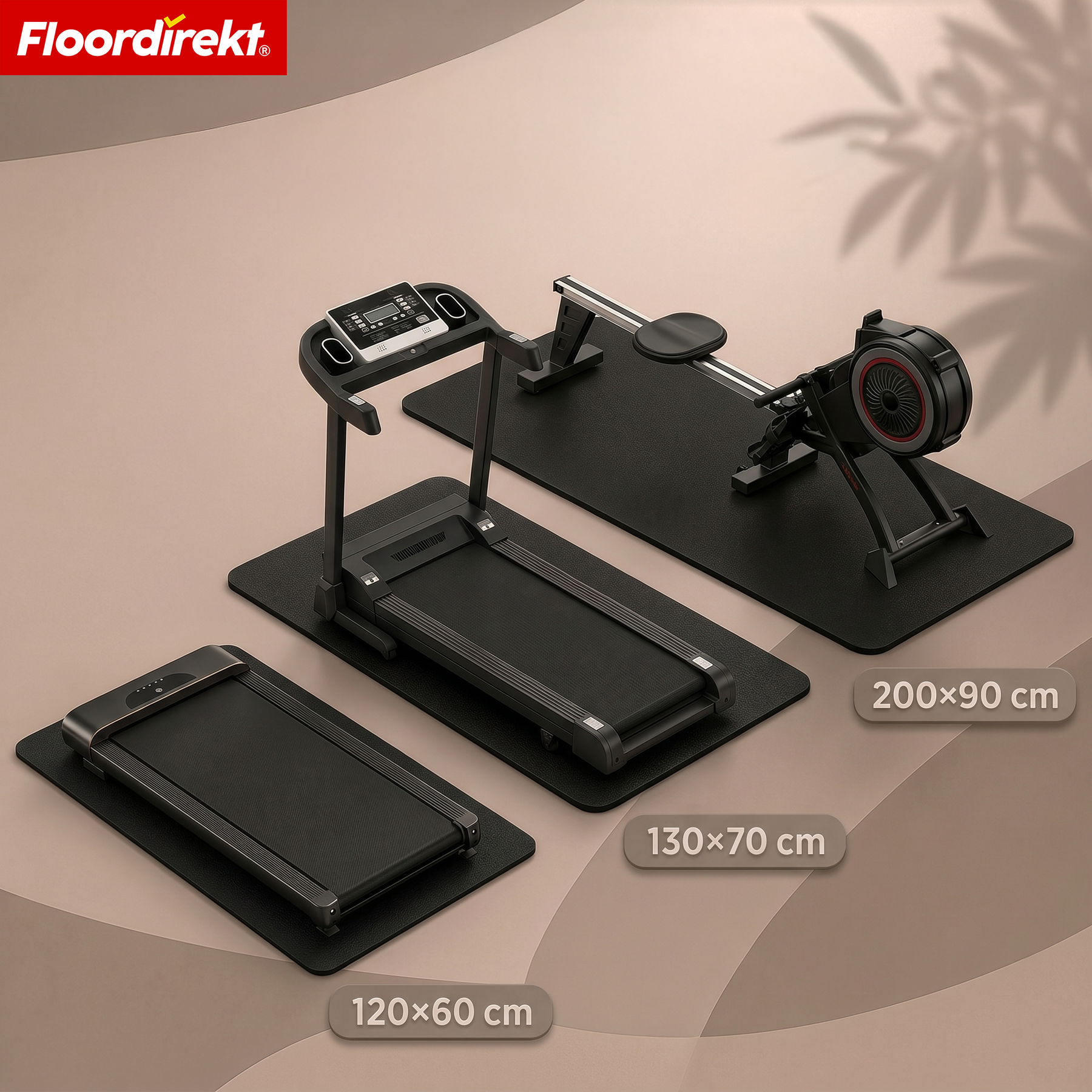 Floor Protection Mat | Sparta | Non-Slip Equipment Mat for Treadmills & Cross Trainers