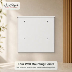 Mailbox | Claude | Wall-Mounted Mailbox with Newspaper Holder | White | Lockable
