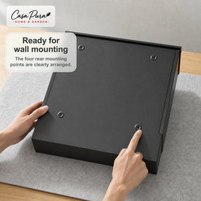 Mailbox | Pascal | Wall-Mounted Mailbox with Newspaper Holder | Anthracite | Lockable