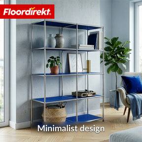 Metal Shelf | Concept Epure MK-015 | Open Storage Rack with 5 Shelves | Kitchen Shelf, Office Shelf & Living Room Shelf