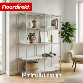 Metal Shelf | Concept Epure MK-015 | Open Storage Rack with 5 Shelves | Kitchen Shelf, Office Shelf & Living Room Shelf