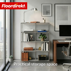 Metal Shelf | Concept Epure MK-015 | Open Storage Rack with 5 Shelves | Kitchen Shelf, Office Shelf & Living Room Shelf