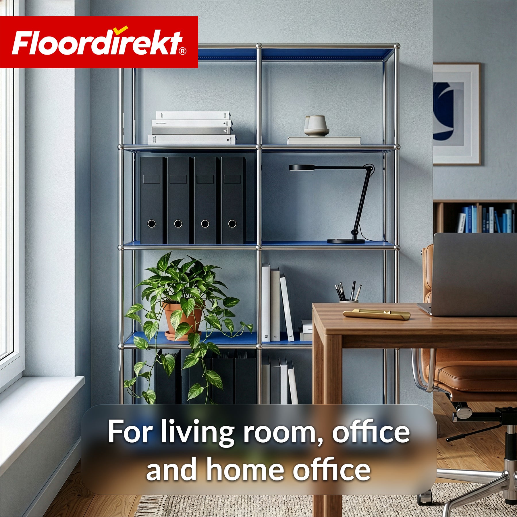 Metal Shelf | Concept Epure MK-015 | Open Storage Rack with 5 Shelves | Kitchen Shelf, Office Shelf & Living Room Shelf