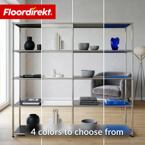 Metal Shelf | Concept Epure MK-015 | Open Storage Rack with 5 Shelves | Kitchen Shelf, Office Shelf & Living Room Shelf