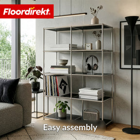 Metal Shelf | Concept Epure MK-015 | Open Storage Rack with 5 Shelves | Kitchen Shelf, Office Shelf & Living Room Shelf