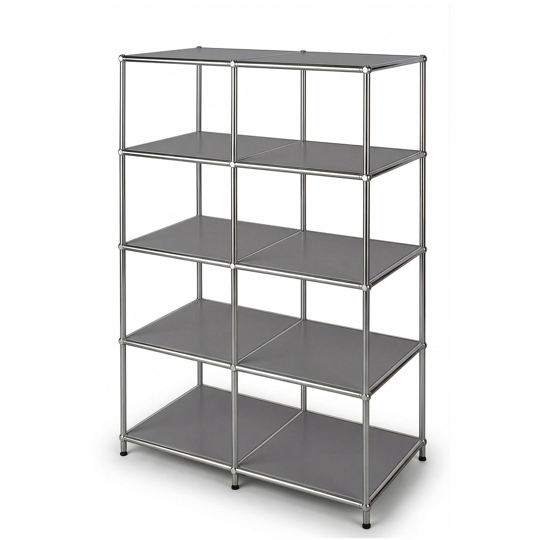 Metal Shelf | Concept Epure MK-015 | Open Storage Rack with 5 Shelves | Kitchen Shelf, Office Shelf & Living Room Shelf
