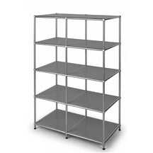 Metal Shelf | Concept Epure MK-015 | Open Storage Rack with 5 Shelves | Kitchen Shelf, Office Shelf & Living Room Shelf