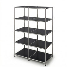 Metal Shelf | Concept Epure MK-015 | Open Storage Rack with 5 Shelves | Kitchen Shelf, Office Shelf & Living Room Shelf