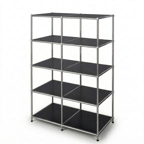 Metal Shelf | Concept Epure MK-015 | Open Storage Rack with 5 Shelves | Kitchen Shelf, Office Shelf & Living Room Shelf