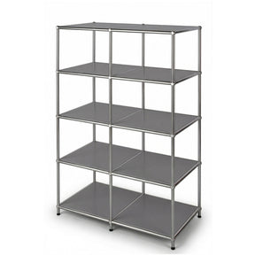 Metal Shelf | Concept Epure MK-015 | Open Storage Rack with 5 Shelves | Kitchen Shelf, Office Shelf & Living Room Shelf