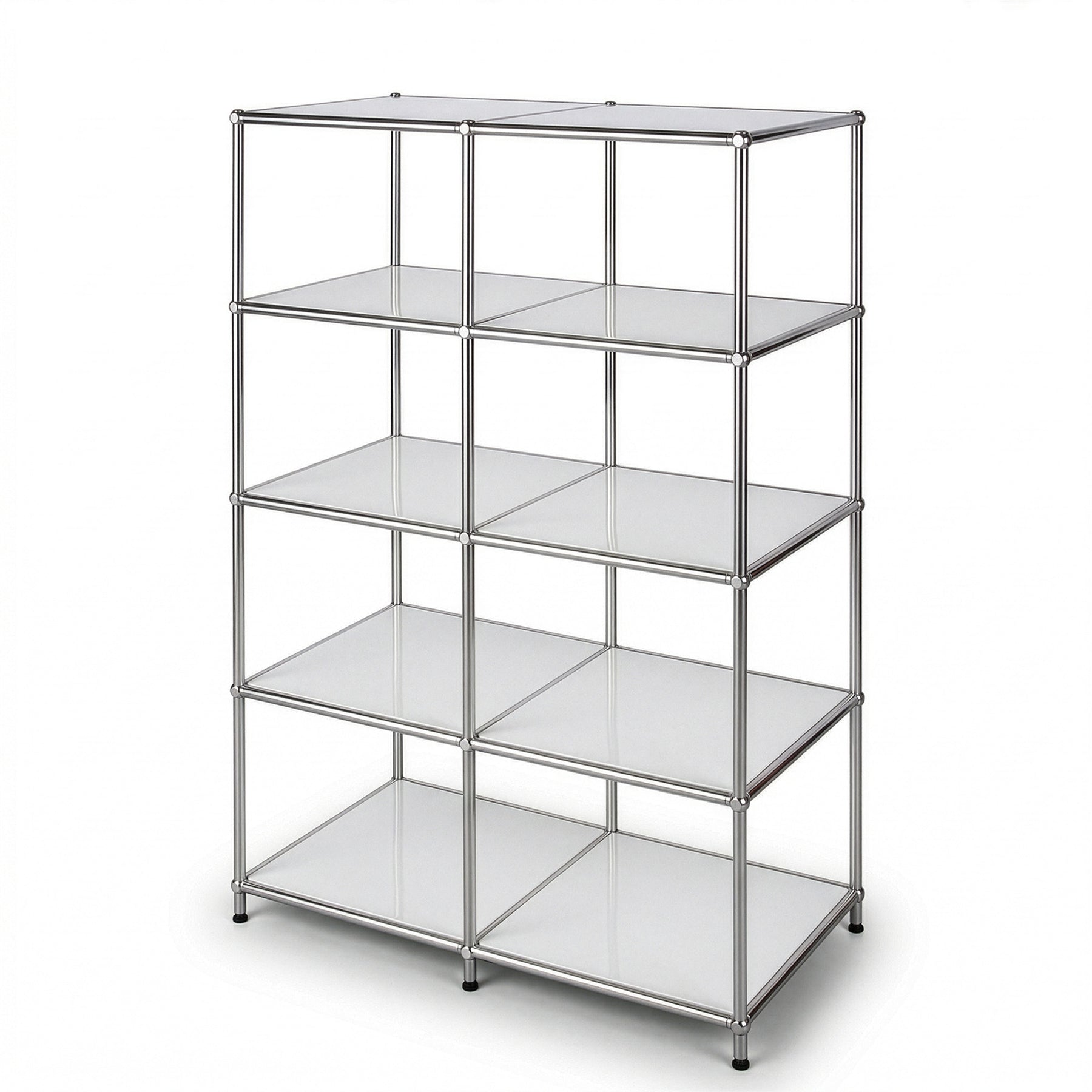 Metal Shelf | Concept Epure MK-015 | Open Storage Rack with 5 Shelves | Kitchen Shelf, Office Shelf & Living Room Shelf