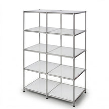 Metal Shelf | Concept Epure MK-015 | Open Storage Rack with 5 Shelves | Kitchen Shelf, Office Shelf & Living Room Shelf