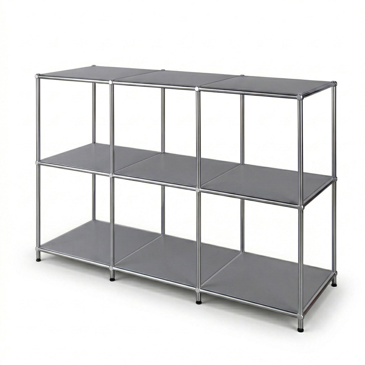 Metal Shelf | Concept Epure MK-018 | Open Storage Rack with 3 Shelves | Kitchen Shelf, Office Shelf & Living Room Shelf
