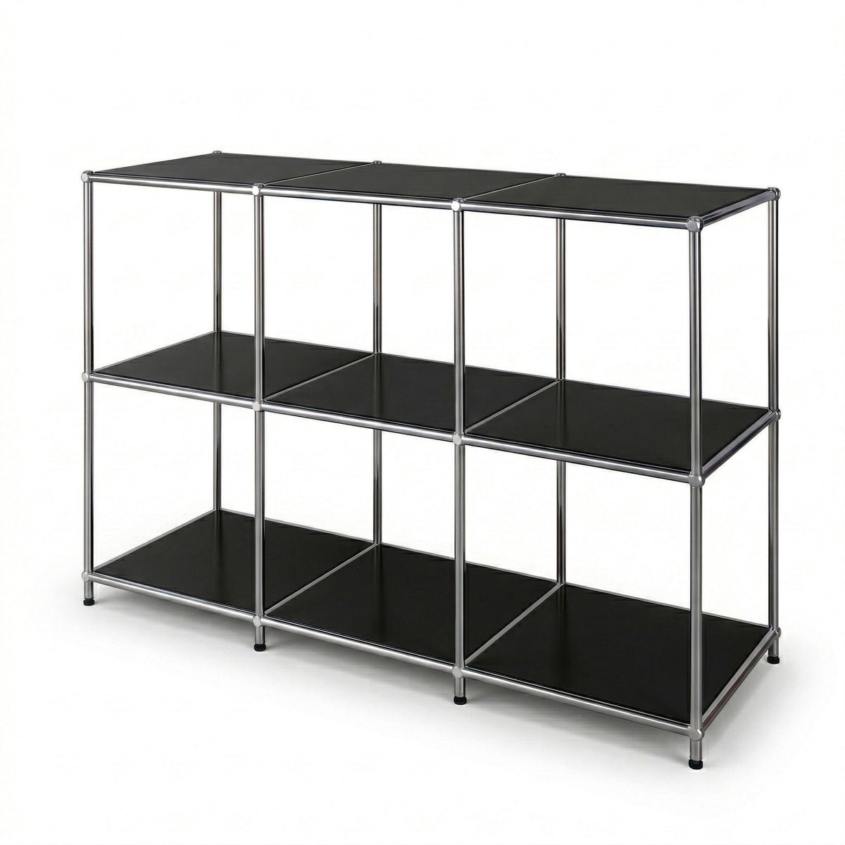 Metal Shelf | Concept Epure MK-018 | Open Storage Rack with 3 Shelves | Kitchen Shelf, Office Shelf & Living Room Shelf