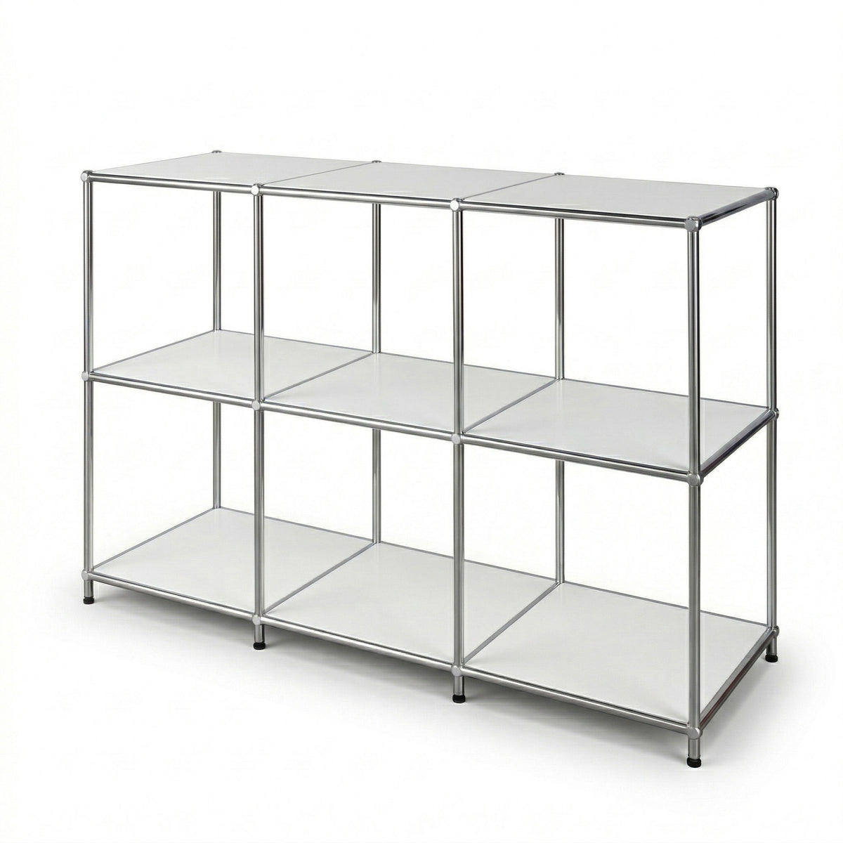 Metal Shelf | Concept Epure MK-018 | Open Storage Rack with 3 Shelves | Kitchen Shelf, Office Shelf & Living Room Shelf