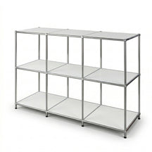 Metal Shelf | Concept Epure MK-018 | Open Storage Rack with 3 Shelves | Kitchen Shelf, Office Shelf & Living Room Shelf