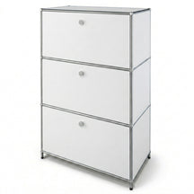 Metal Cabinet | Concept Epure MK-129 | Sideboard with 3 Lockable Compartments | Modern Storage Cabinet