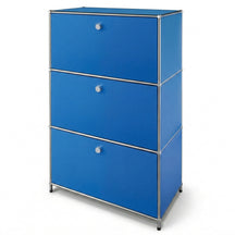 Metal Cabinet | Concept Epure MK-129 | Sideboard with 3 Lockable Compartments | Modern Storage Cabinet