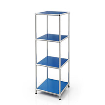 Metal shelving unit | Concept Epure MK-005 | 4-tier storage unit with open shelves | Available in several colours