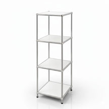 Metal shelving unit | Concept Epure MK-005 | 4-tier storage unit with open shelves | Available in several colours