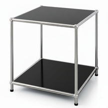 Metal shelf | Concept Epure MK-012 | Open side table & storage shelf with 2 shelves | Available in several colours